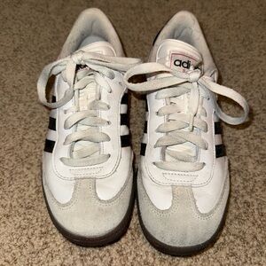 Adidas Women's White and Black Samba